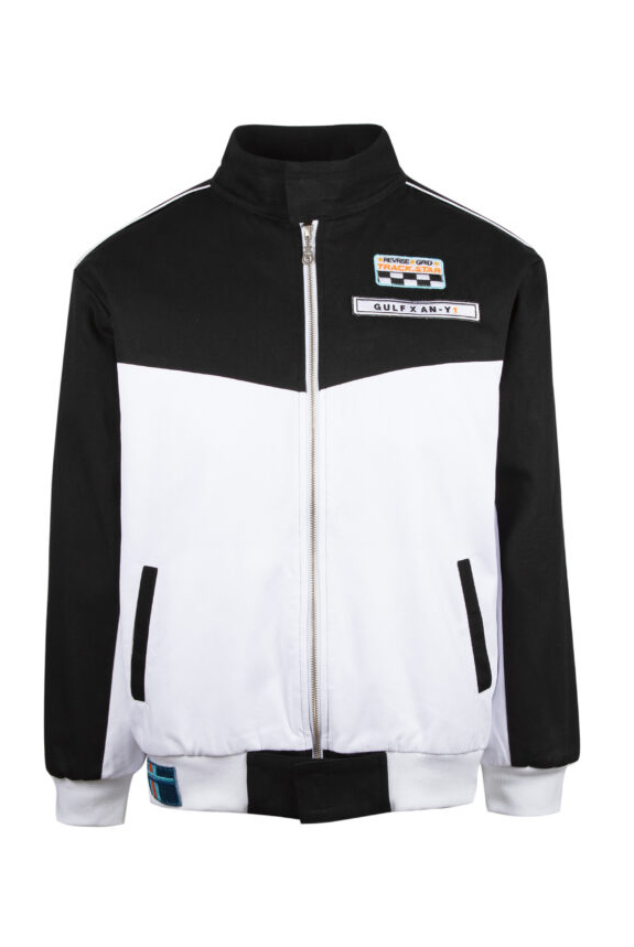 Black White Luxury Bomber Jacket AN Y1 Designer Clothing